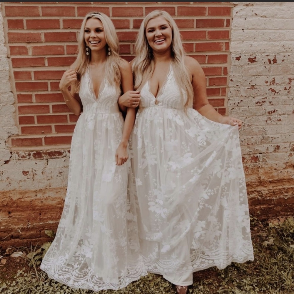 NWT Southern Fried Chics Enchanted Nights White Dress